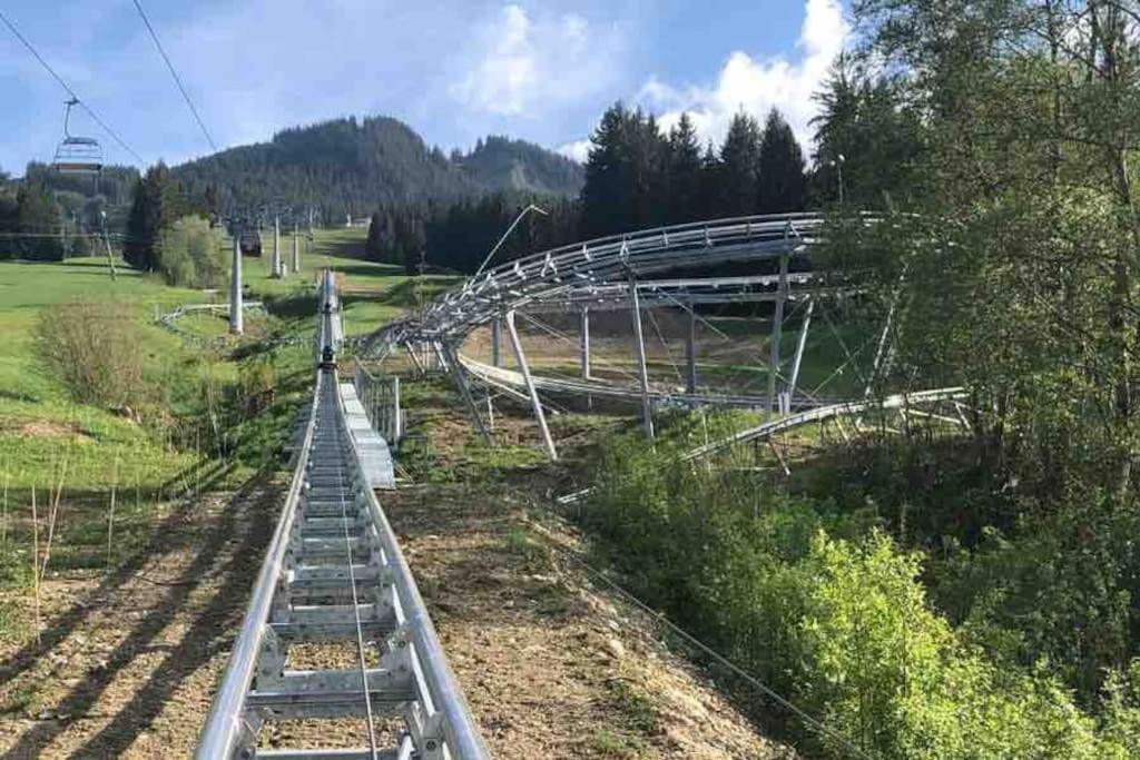 Exklusives Apartment Mit Schwimmbad Im Allgaeu Oy-Mittelberg Bagian luar foto